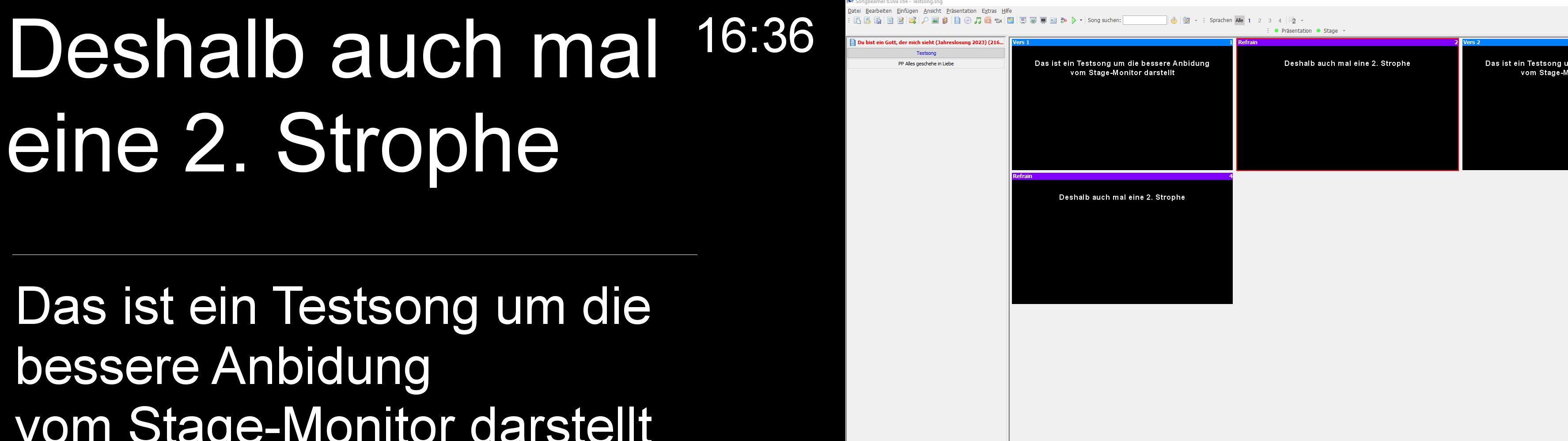 ist der 2. Vers nicht der letzte, ist alles i.O.